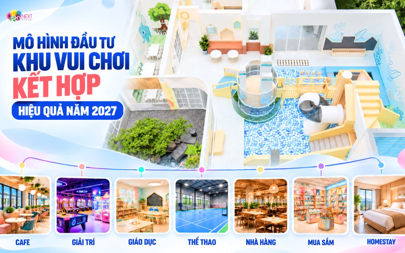 Các mô hình đầu tư khu vui chơi kết hợp hiệu quả năm 2027