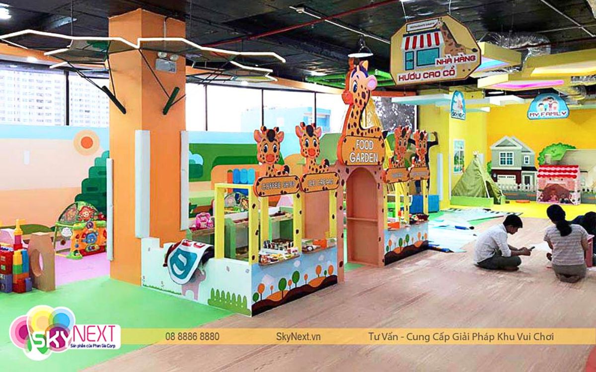 Khu Vui Chơi UKids Gardent Vũng Tàu 500m2 19 Thiết kế khu vui chơi UKids Gardent phù hợp trong siêu thị