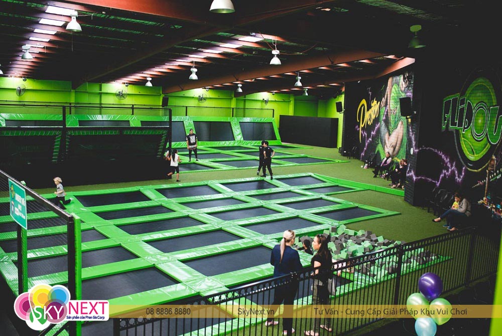 công viên bạt nhún Trampolines trẻ em Bạt Nhún Jump Arena