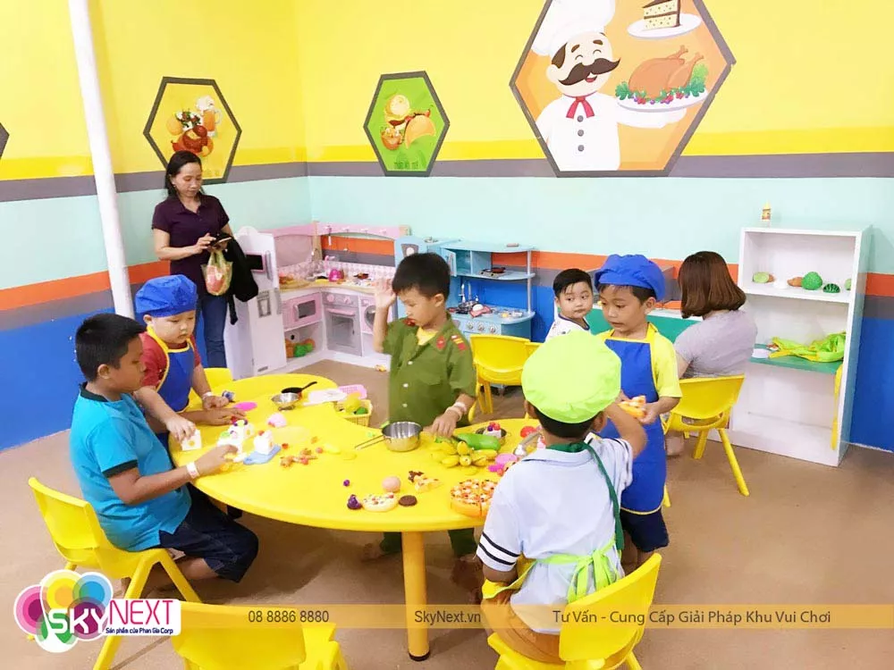 Bé chơi nhà hàng kids city HG