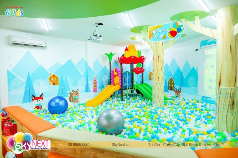Hồ bóng liên hoàn Bkids bé chơi cực thích không muốn về!