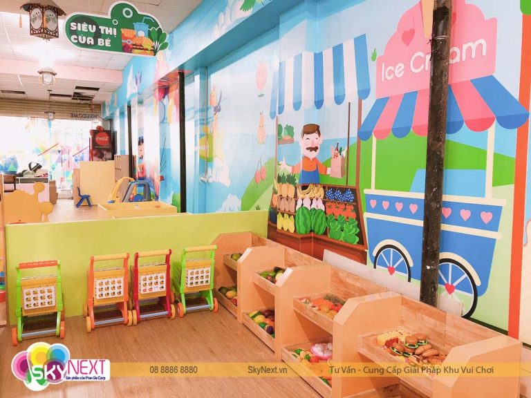 Khu hướng nghiệp siêu thị bé tập làm quản lý thông thái