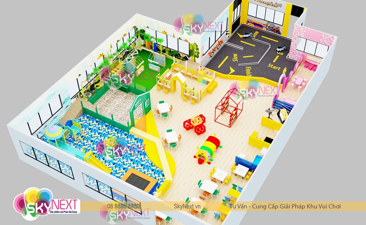 Phối cảnh 3D khu vui chơi Bửu Long