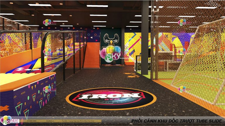 Khu vận động thử thách cho bé Trampoline rèn luyện sức bền!