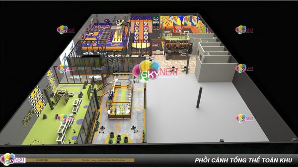 Khu vận động Trampoline Park cho thanh thiếu niên hình 1