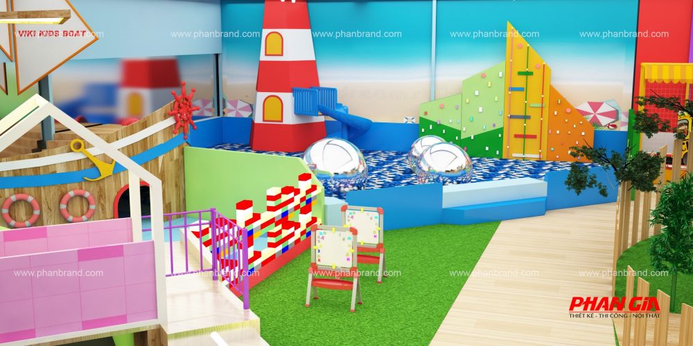 Mẫu thiết kế khu vui chơi trẻ em VikiTown Củ chi hình 6