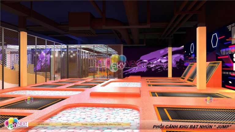 Khu sàn nhún Trampoline không gian vận động cực chất!
