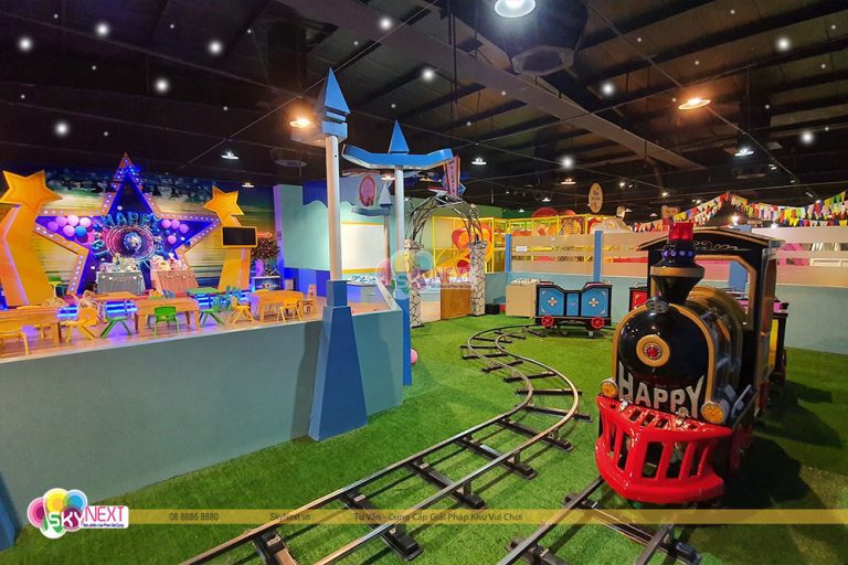 Khu trò chơi tàu lửa chuyến tàu tuổi thơ siêu thích!