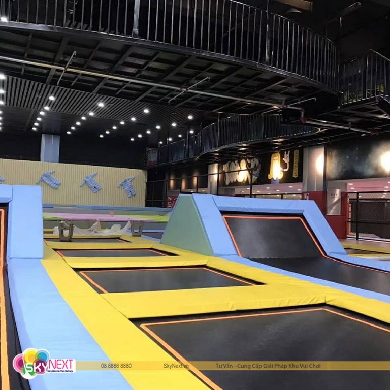 Sàn nhún Trampoline hiện đại an toàn cho bé!