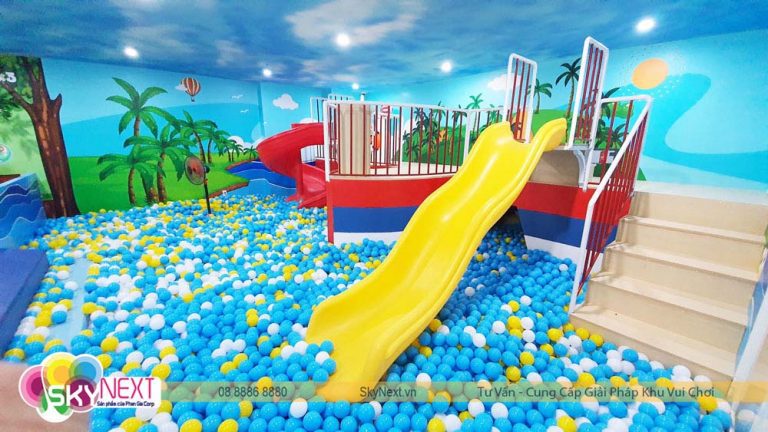 Cầu tụt liên hoàn trượt xuống hồ bóng cực thích luôn nè!