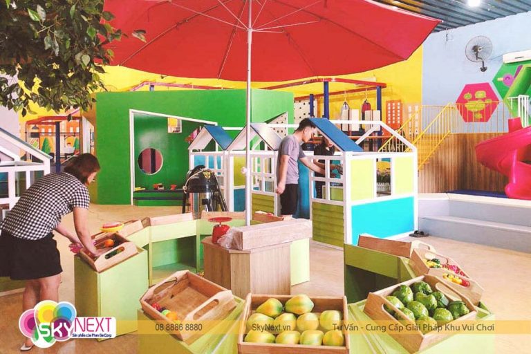 Quầy hàng rau củ quả siêu thị bé tập làm nhà tiêu dùng thông thái!