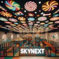 Khu vui chơi trẻ em SkyNext chủ đề kẹo ngọt với ánh sáng lung linh