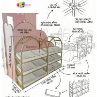 Kệ trưng bày hàng hóa khu vui chơi