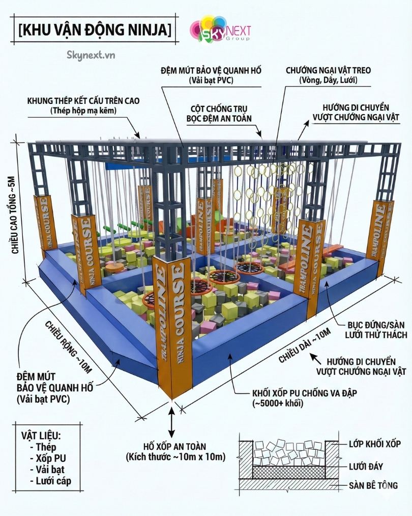 Khu vận động giá rẻ