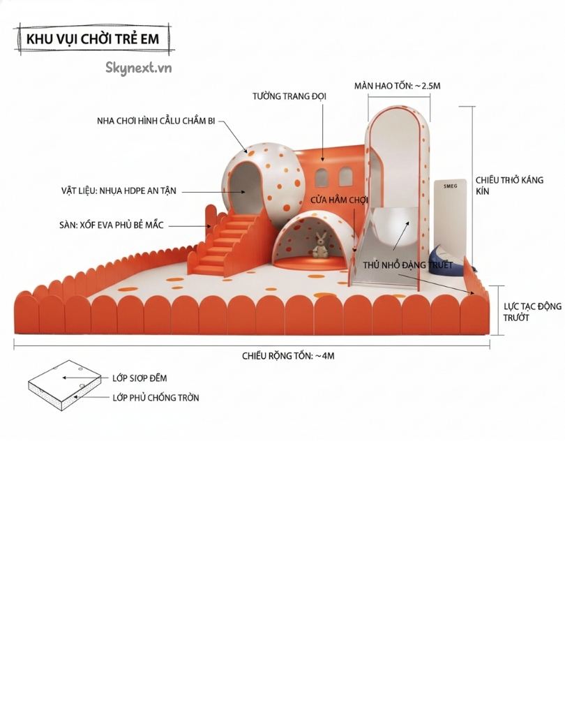 Khu vui chơi liên hoàn tạo hình carot