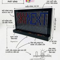 Bảng gắn ống nhựa phát sáng