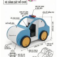 Mô hình xe cảnh sát đồ chơi