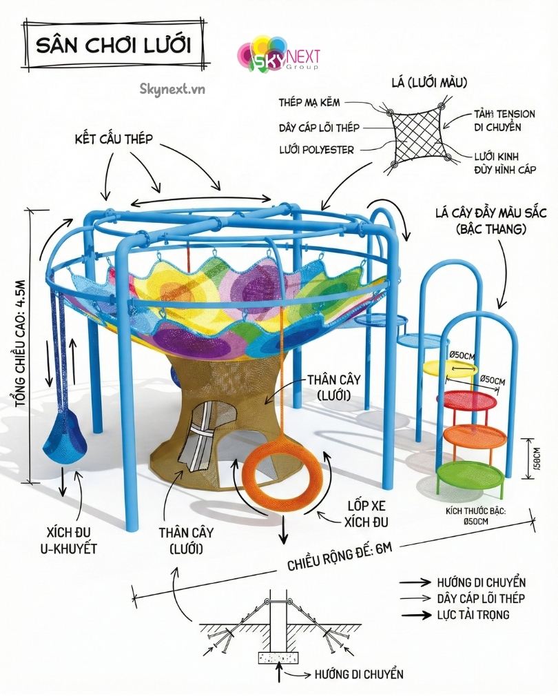 Khu đan dây màu sắc sản xuất tại Việt Nam