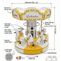 Vòng quay ngựa gỗ mini