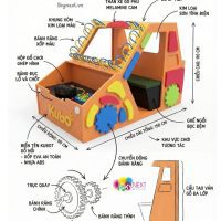 Cầu trượt và bể bóng phím đàn