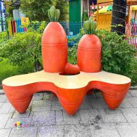 Ghế Ngồi Composite Tạo Hình Thỏ, Cà Rốt Đáng Yêu
