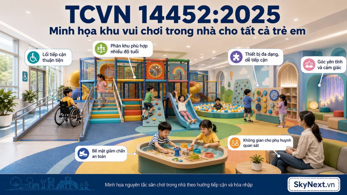 Tiêu chuẩn TCVN 14452-2025 dành riêng cho Khu vui chơi 1 Tiêu chuẩn TCVN 14452-2025
