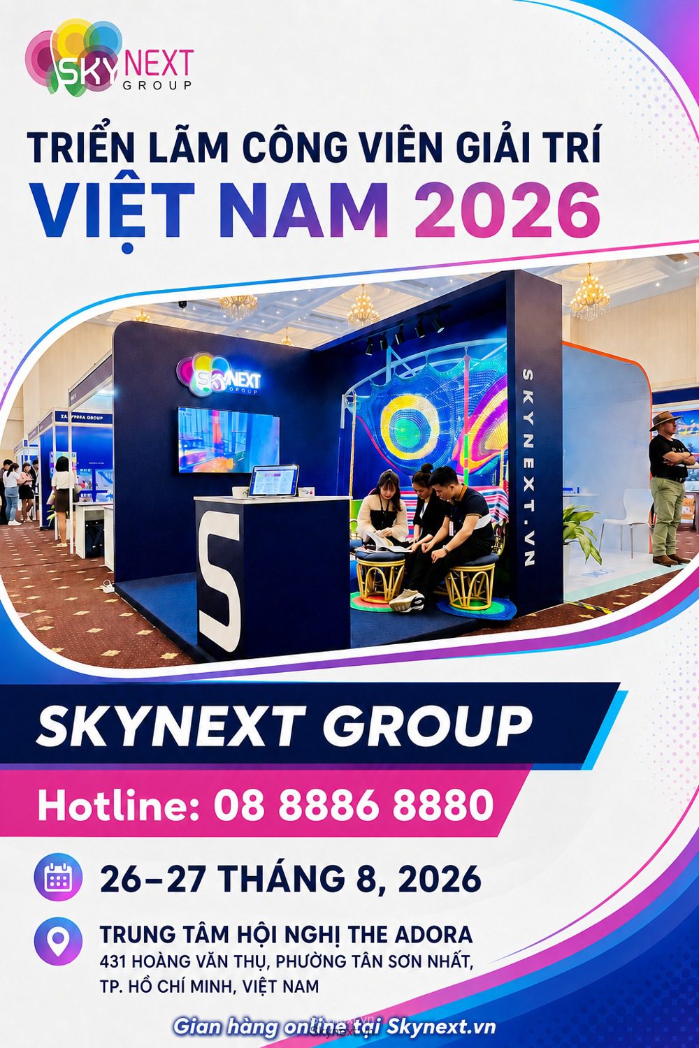 Triển lãm Máy móc, Thiết bị Công viên giải trí và Công viên nước Việt Nam 2026 – Theme Park Vietnam Expo
