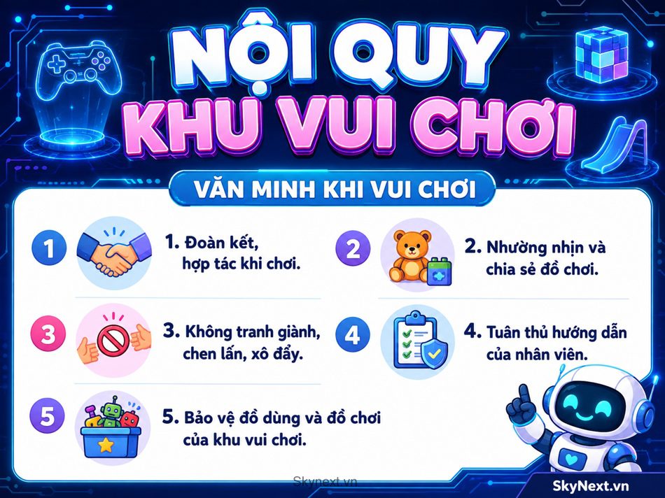 MẪU NỘI QUY Khu Vui Chơi có thể tham khảo áp dụng 5 MẪU NỘI QUY Khu Vui Chơi