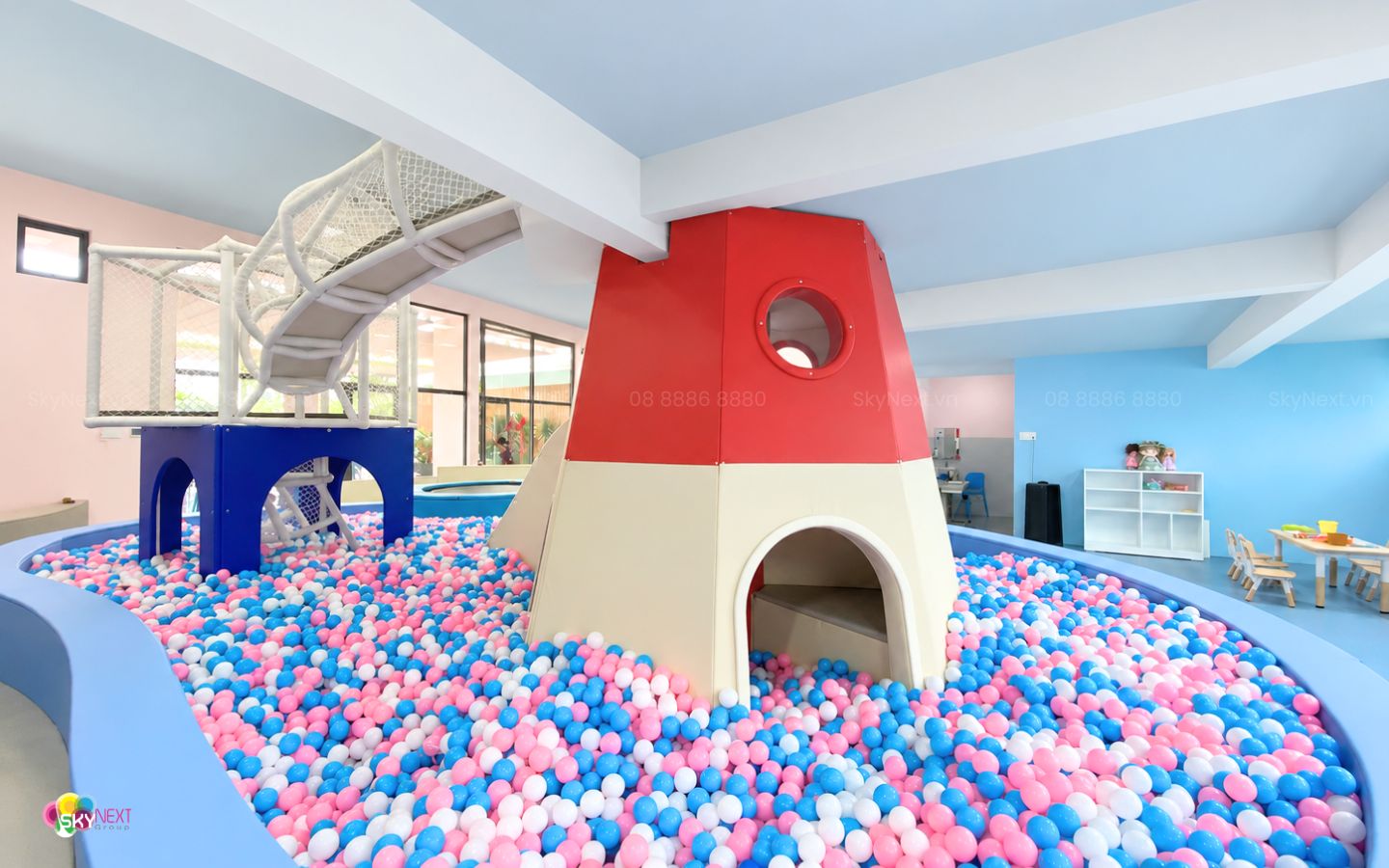 Công Trình Khu Vui Chơi Big Blue Cafe Kids 200m2 Tại Đắk Lắk 15 Hình ảnh thực tế khu vui chơi Big Blue Cafe Kids