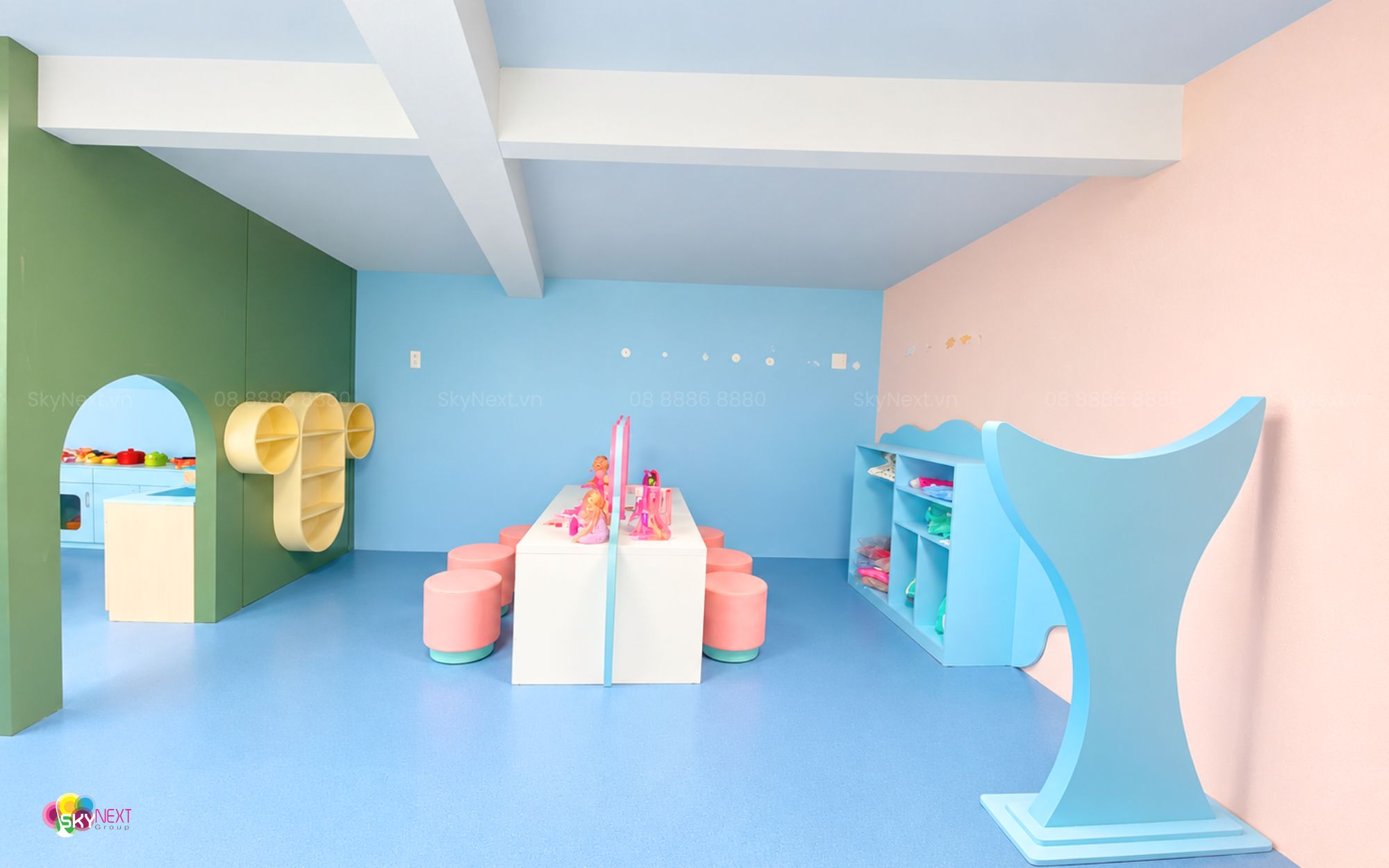 Công Trình Khu Vui Chơi Big Blue Cafe Kids 200m2 Tại Đắk Lắk 13 Hình ảnh thực tế khu vui chơi Big Blue Cafe Kids