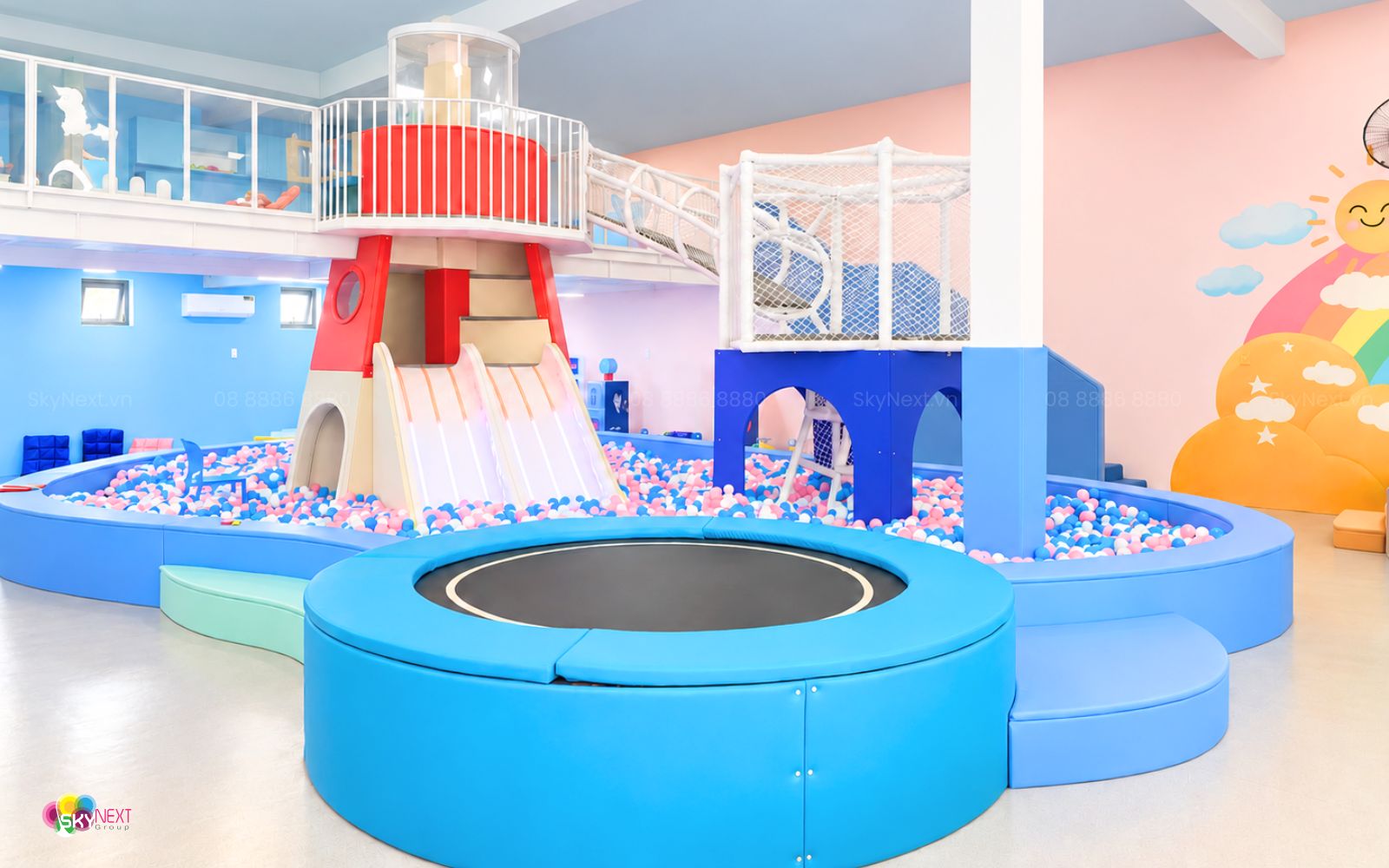 Công Trình Khu Vui Chơi Big Blue Cafe Kids 200m2 Tại Đắk Lắk 11 Hình ảnh thực tế khu vui chơi Big Blue Cafe Kids