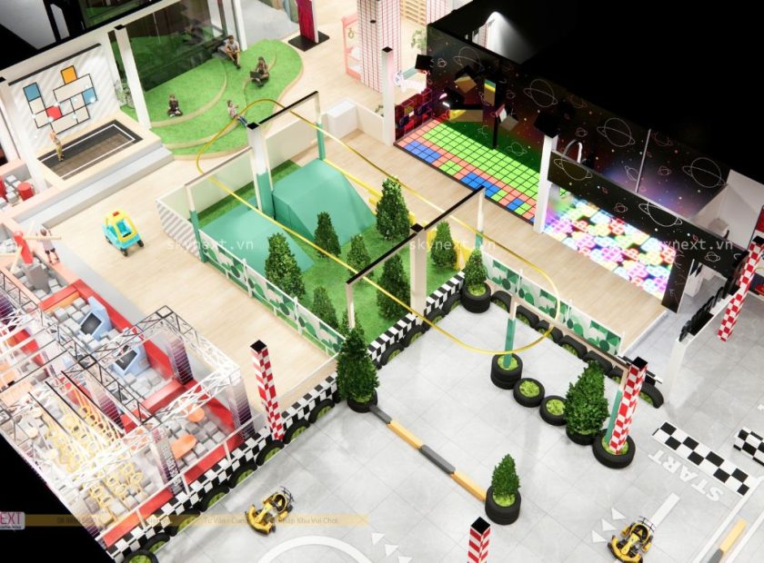 Phối cảnh 3D khu vui chơi Jennie’s Kids Zone
