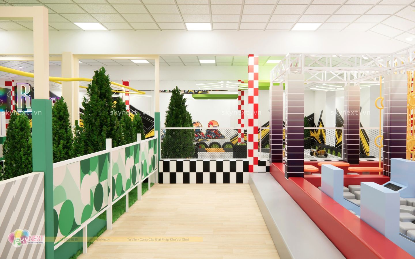 Công Trình Khu Vui Chơi Jennie’s Kids Zone 700m2 Tại TP.HCM 3 Phối cảnh 3D khu vui chơi Jennie’s Kids Zone