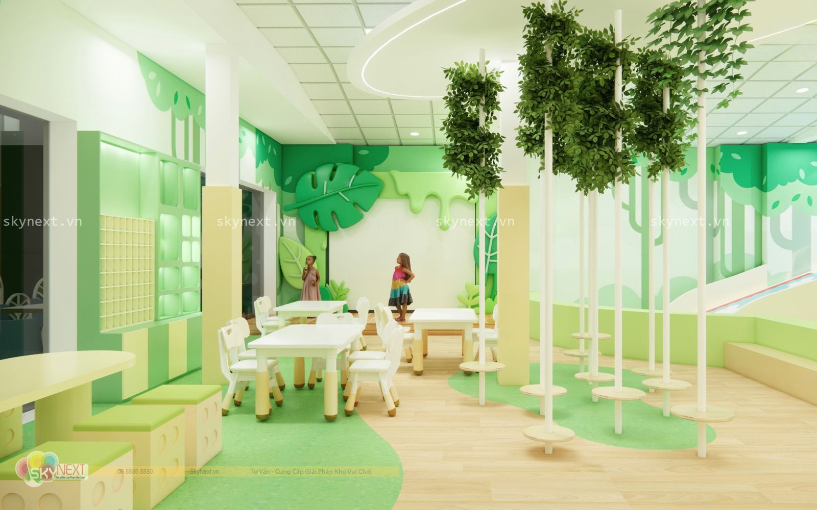 Công Trình Khu Vui Chơi Jennie’s Kids Zone 700m2 Tại TP.HCM 7 Phối cảnh 3D khu vui chơi Jennie’s Kids Zone